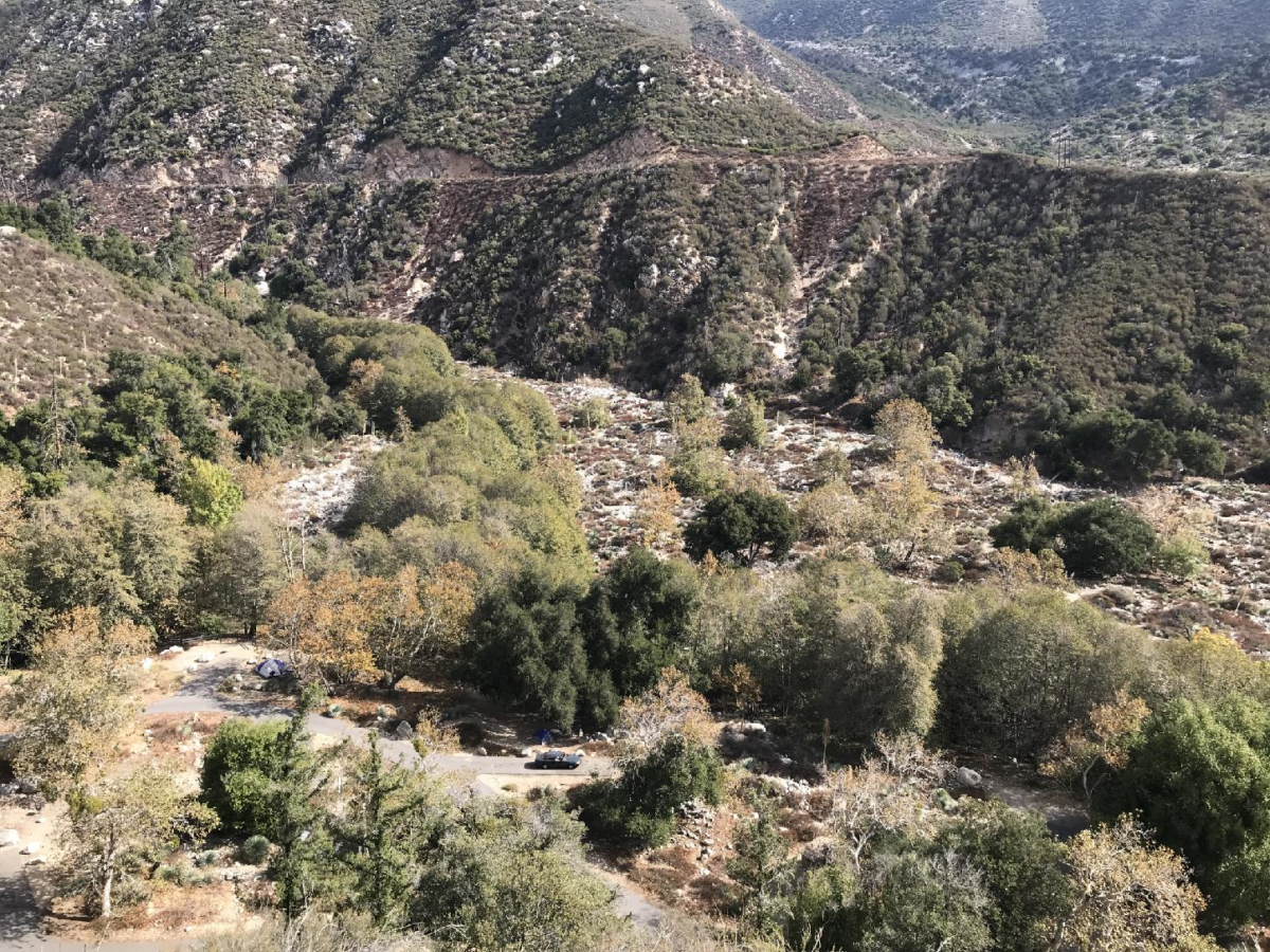 Overview of Coldbrook Campground , photograph courtesy Dave Gabaldon.  